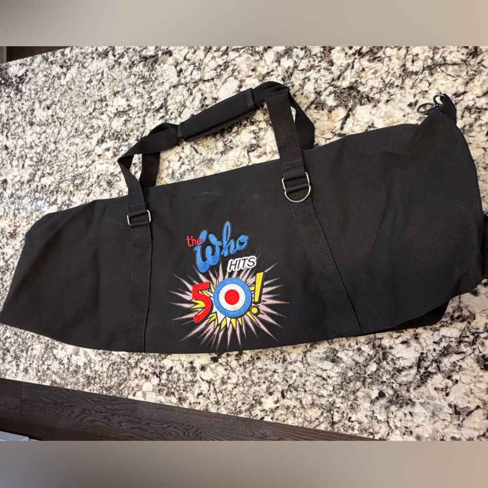 The Who Hits 50 Concert Black Duffel Bag
